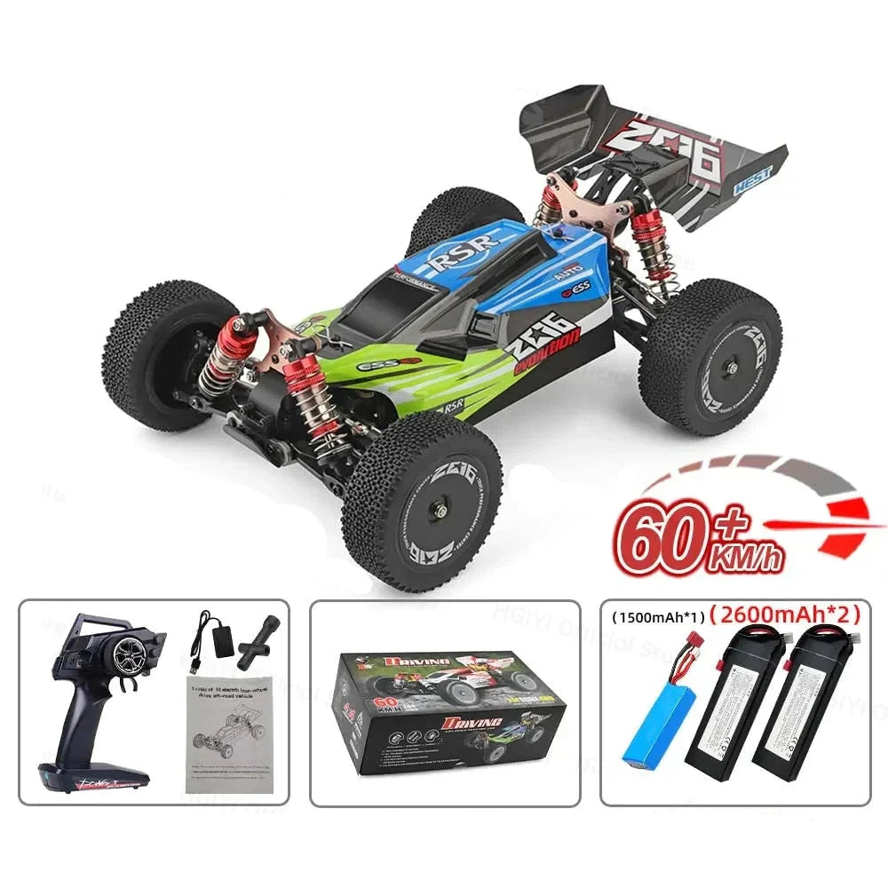 Fyrhjulsdriven radiostyrd bil Radiostyrd Bil® Grön - batteri x3 
