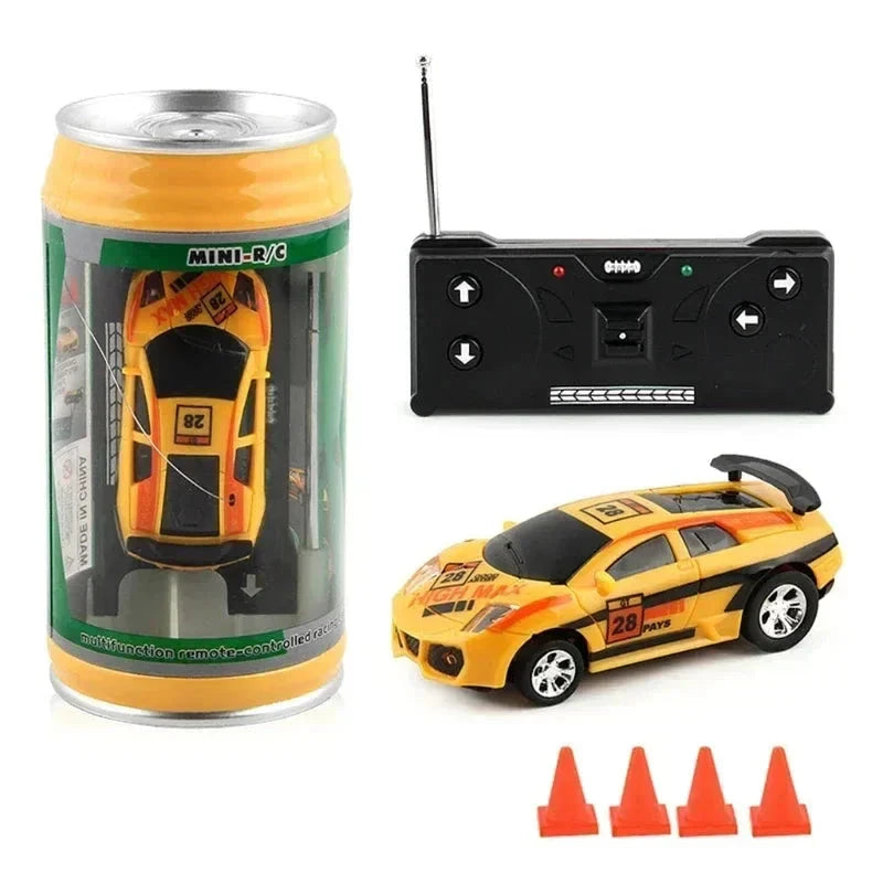 Liten radiostyrd bil i burk Radiostyrd Bil® Gul 