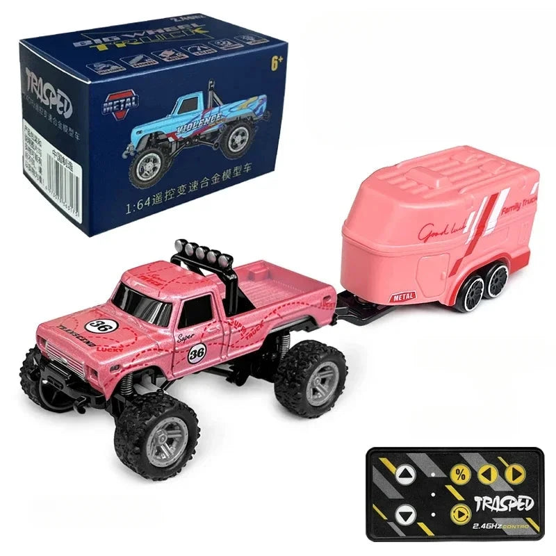Mini radiostyrd bil Radiostyrd Bil® Rosa + vagn 