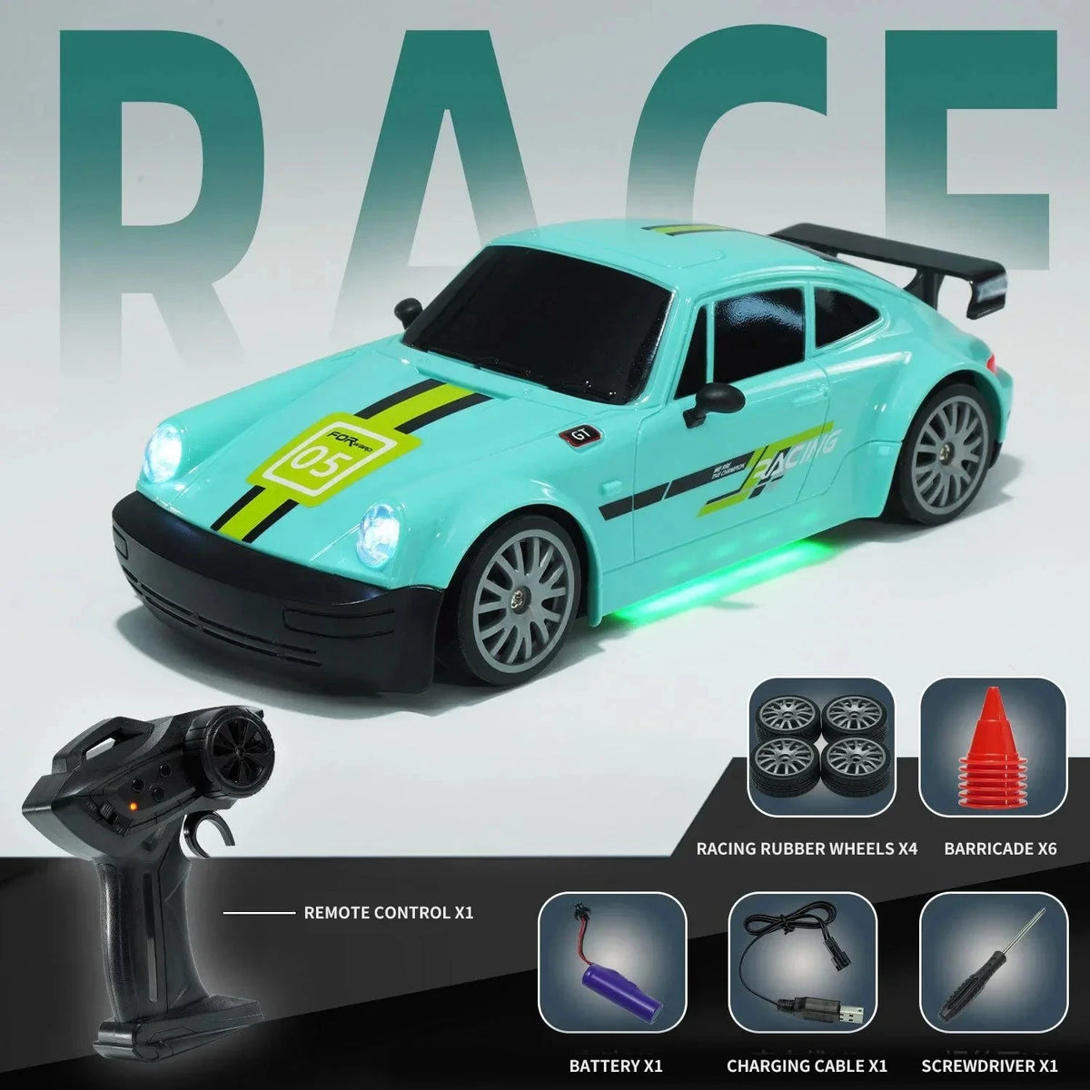 Porsche radiostyrd bil Radiostyrd Bil® Grön - Porsche 911 