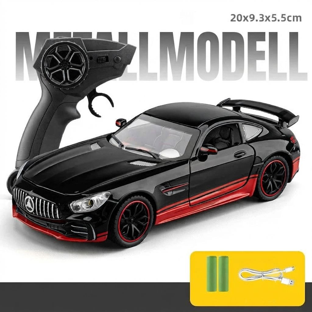Radiostyrd bil 1 24 Radiostyrd Bil® Svart 