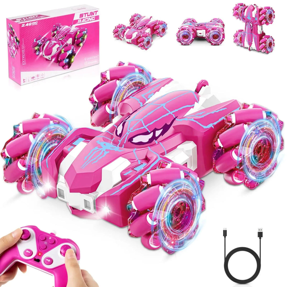Radiostyrd bil barn utomhus Radiostyrd Bil® Rosa 