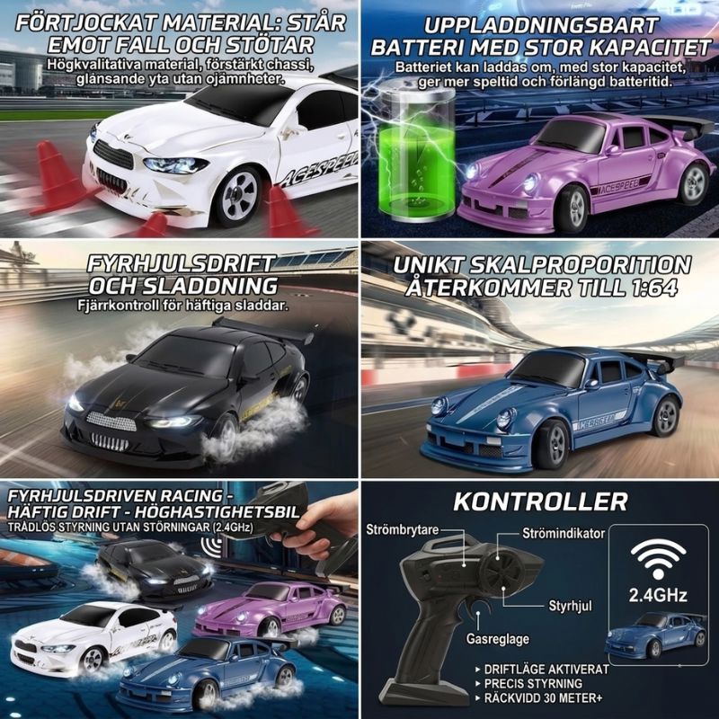 Radiostyrd bil borstlös Radiostyrd Bil® 