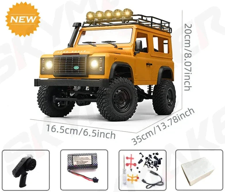 Radiostyrd bil crawler Radiostyrd Bil® Gul 