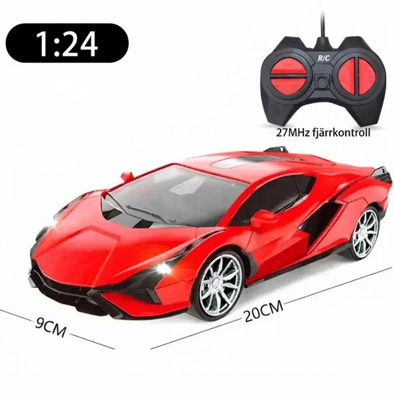 Radiostyrd bil lamborghini Radiostyrd Bil® Röd 