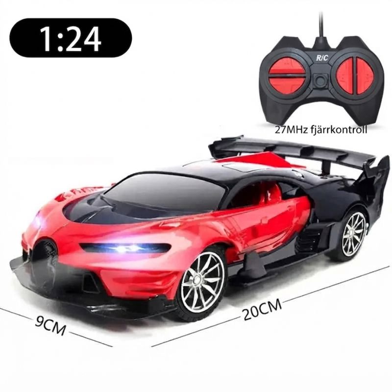 Radiostyrd bil lamborghini Radiostyrd Bil® Röd & svart 
