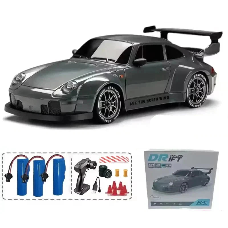 Radiostyrd bil porsche Radiostyrd Bil® Grå - batteri x3 