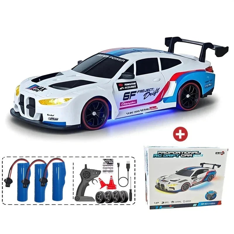 Radiostyrd bil porsche Radiostyrd Bil® Vit - batteri x3 