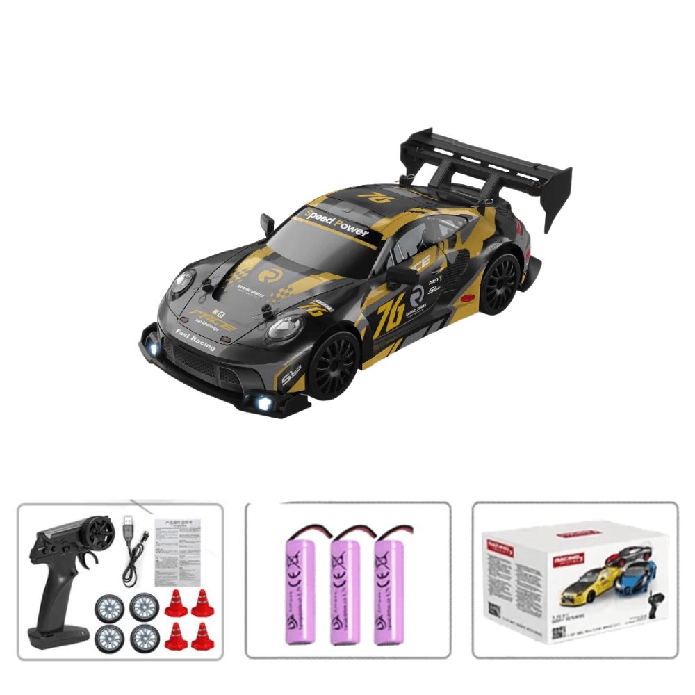 Radiostyrd bil stark Radiostyrd Bil® Guld - batteri x3 