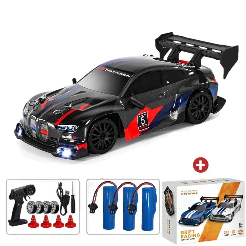 Radiostyrda bilarna Radiostyrd Bil® Svart - batteri x3 