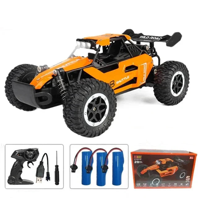 Stora o snabba radiostyrda bilar Radiostyrd Bil® Orange - batteri x3 