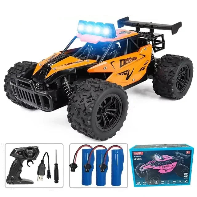 Stora o snabba radiostyrda bilar Radiostyrd Bil® Orange bis - batteri x3 